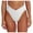 White, variant on Women's High Waist Bikini Bottoms - Sexy V Cut High Cut Swimsuit - Nylon Spandex - Beach Swimming - S-XL