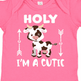 thumbnail image 4 of Inktastic I'm a Cutie White and Brown Holstein Cow with Arrows Boys or Girls Baby Bodysuit, 4 of 5