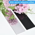 thumbnail image 5 of Uxcell 20Pack 2" x 7.9" Self Adhesive Acrylic Strip Mirror Wall Sticker Removable Decals, Black, 5 of 6