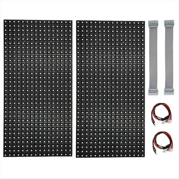 Módulo LED para Exteriores A Color P10 de 2 Piezas HUB75 SMD3535, Panel de Pantalla LED de 32 X 16 Píxeles, 320 X 160 mm, Controlador 1/4S