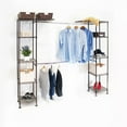 thumbnail image 2 of Seville Classics Expandable Closet Organizer Clothes Rack System, Bronze, 2 of 10