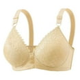 thumbnail image 1 of Women's Wirefree Lace Bra, Front Closure Adjustable Strap Breathable Comfort Seamless for Everyday Wear, 1 of 6