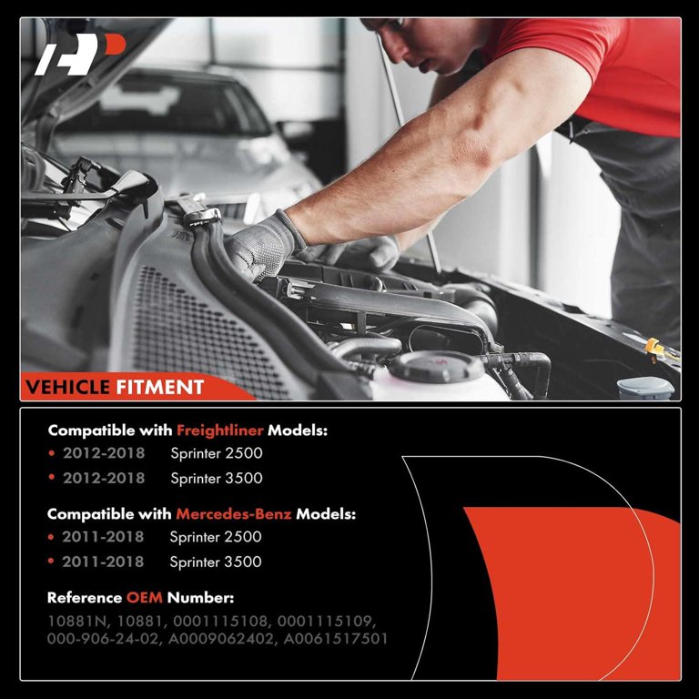 A Premium Starter Motor Compatible With Mercedes Benz X166 GLK250 2013 2015, NCV3 Sprinter 2500 3500 2014 2017, L4 2.1L, 12V 1.8KW 12 Teeth Clockwise, Replace# 410 52340, 651 906 00 26