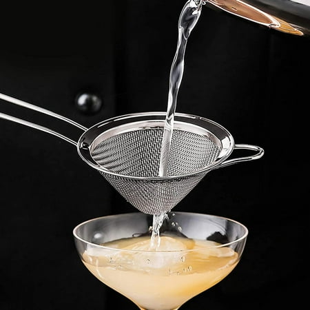 

Tea Strainer Stainless Steel Fine Mesh Strainer Multipurpose Sieve Small Conical Cone Mesh Strainer Juice Strainer for Tea Juice Sugar Flour