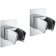 thumbnail image 1 of Soporte para cabezal de ducha, soporte para ducha de mano, soporte para ducha montado en la pared autoadhesivo ajustable de 2 uds sin taladrar 7,4*10cm ShuxiuWang 8390605249884, 1 of 1