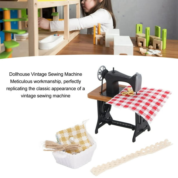 Máquina de Coser para Casa de Muñecas JM Miniatura Vintage 1:12 Accesorios Muebles Juguete | en línea Máquina de Coser para Casa de Muñecas JM Miniatura Vintage 1:12 Accesorios Muebles Juguete | en línea