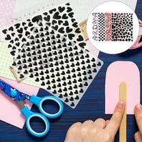 PENIKOKO 4Pcs Embossing Folders for Card Making Assorted Color Heart Shape Diy Crafts Scrapbooking Plastic Stencil