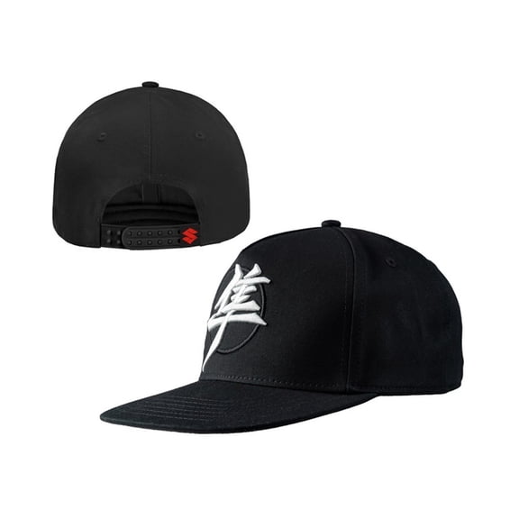 Suzuki Hayabusa Kanji Black 5 Panel Baseball Cap  990A0-17159