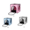 thumbnail image 3 of Methold Bolsa para el pelo de mascotas, bolsas sólidas, plegable, portátil, pequeña, cómoda, caja de seguridad, accesorios para cachorros Suministros para perros Rosa, 3 of 6