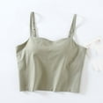 thumbnail image 2 of Timegard Tank Tops for Women Camis with Built in Bras Adjustable Strap Solid Color Comfy Summer Tops, 2 of 6