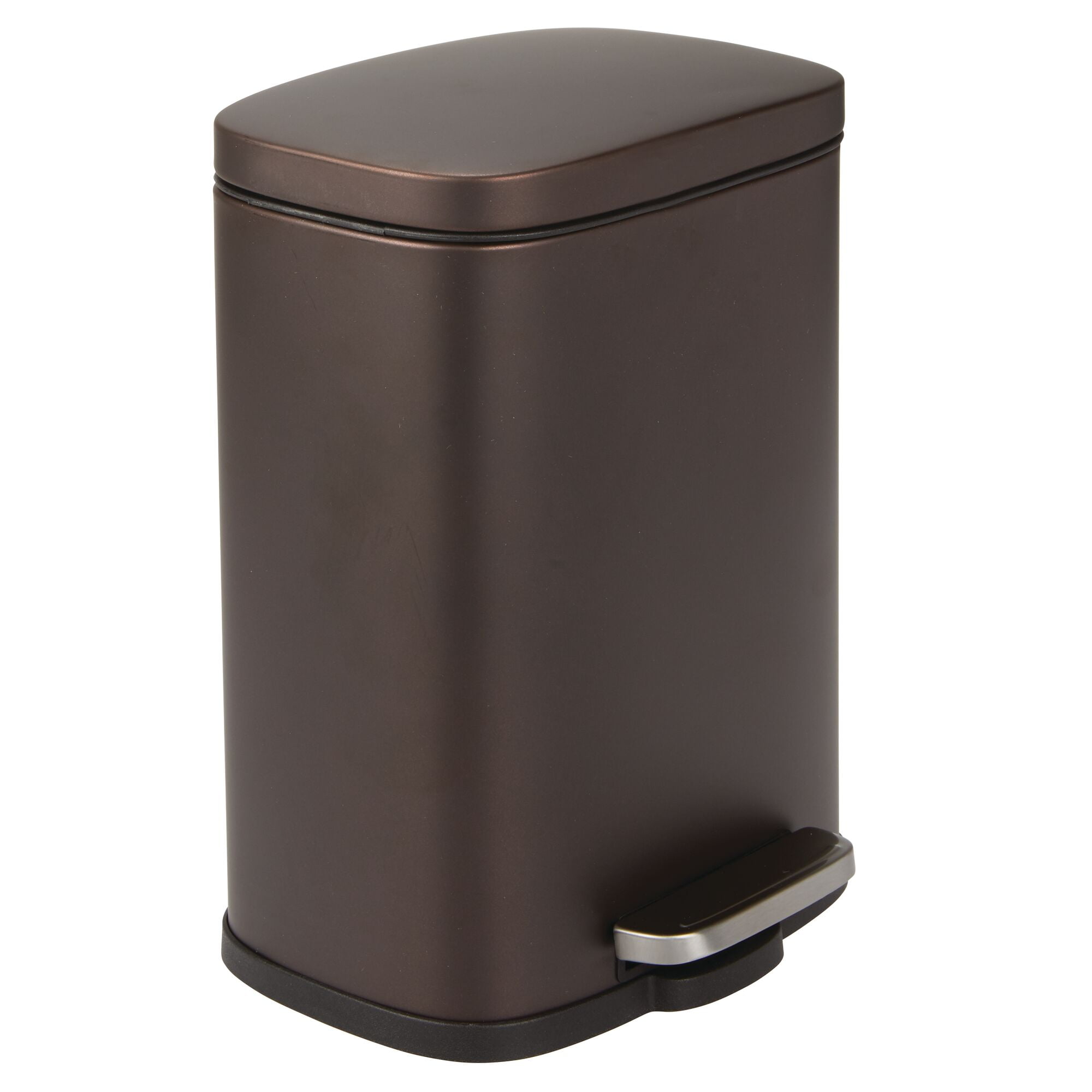 Details about   Slim 2.5-gallon Step on Space Savor Trash Can with Lid By Superio. Beige Color 