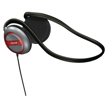 Maxell Stereo Head - Maxell 190316 Behind-the-Neck Stereo Headphones with Swivel Ear Cups