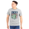 thumbnail image 3 of USA Pride Statue of Liberty Americana Men's Graphic T Shirt Tees Brisco Brands S, 3 of 6