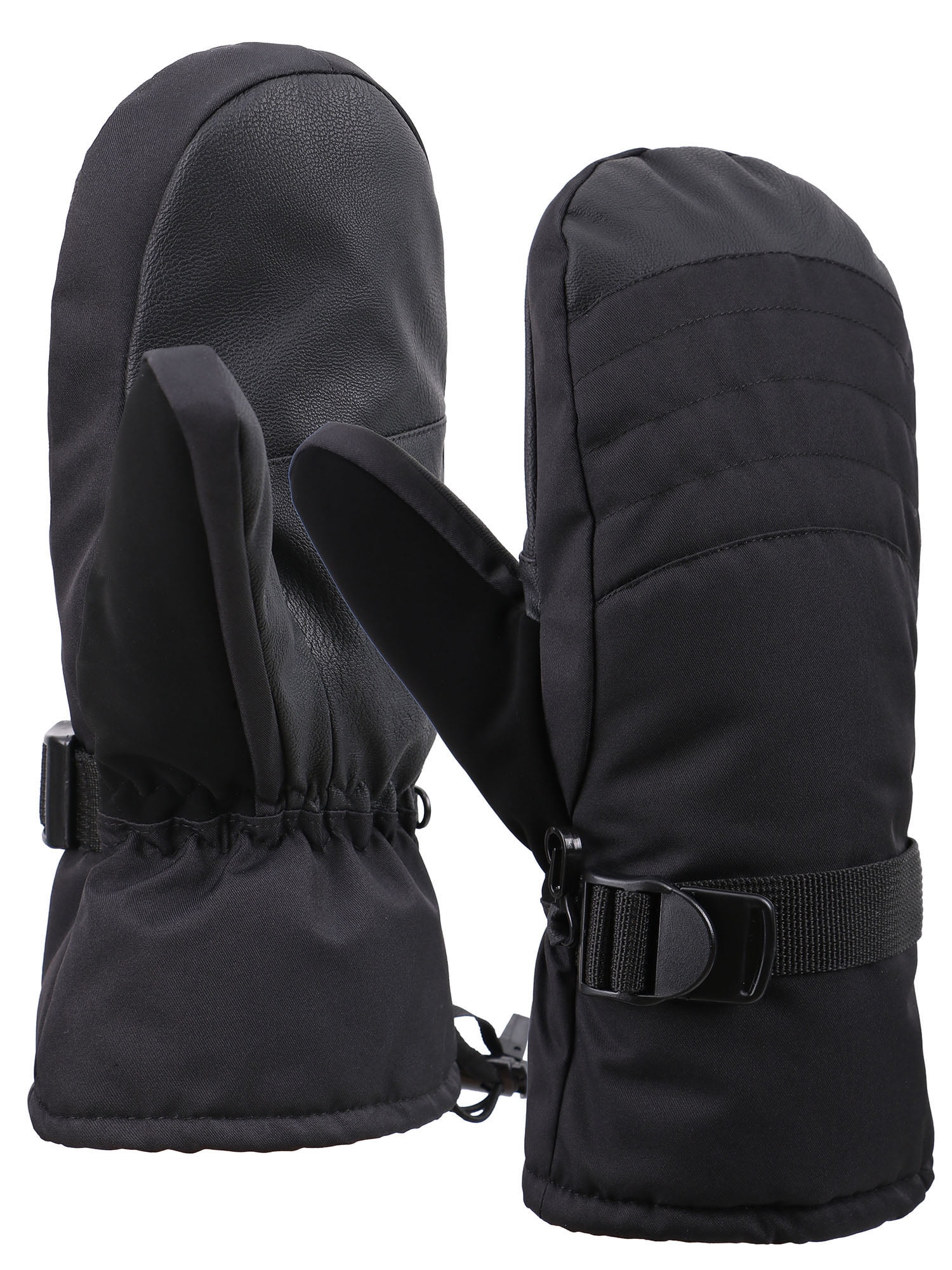 Outdoor Thinsulate Waterproof Winter Ski Mittens ,Black,L/XL