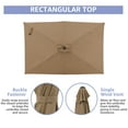thumbnail image 5 of COBANA 107.70 Inches Beige Patio Umbrella with Push Button, 5 of 8