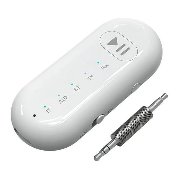 Receptor Bluetooth 5.3 para Coche, Receptor Transmisor Bluetooth con Pantalla LED, Receptor de Audio para PC Altavoz/Teléfono Antiguo
