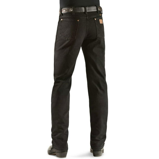 wrangler men's cowboy cut slim fit jean,shadow black,33x30 