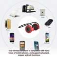 thumbnail image 3 of Sidaley Mini 503 Auricular inalámbrico Mini Auricular deportivo Carga USB Compatible con Bluetooth 4.0 Auricular Auriculares Reproductor de música Mp3 Cables de audio/vídeo Rojo, 3 of 5