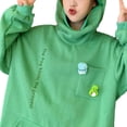 thumbnail image 3 of Baohd Polyester Warm And Trendy With Animal Shape Sweatshirt Oversized And Thick Animal Style green M, 3 of 6