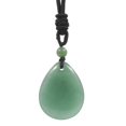 thumbnail image 1 of lionlar Pendentif Pierre Collier Bijoux Faits à la Main Accessoires Femmes Hommes Réglables Vert, 1 of 8