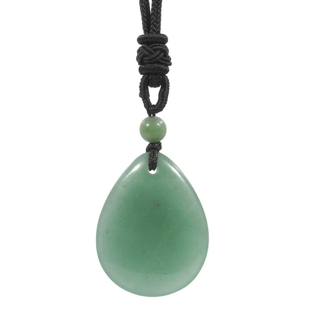 lionlar Pendentif Pierre Collier Bijoux Faits à la Main Accessoires Femmes Hommes Réglables Vert