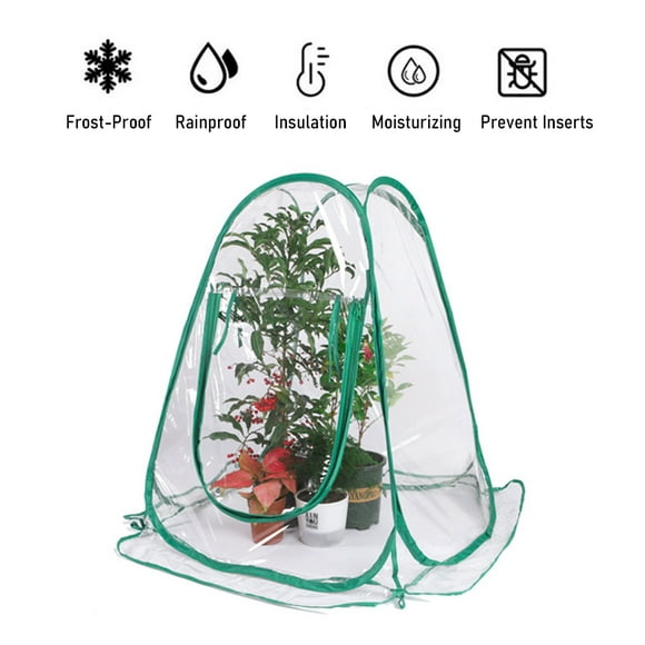 Couverture de Plante Mini Serre Pop-Up en PVC pour Protéger les Fleurs, Jardinage, Abri de Pluie, Tentes de Givre pour Plantes d'Extérieur, Pièce Ensoleillée