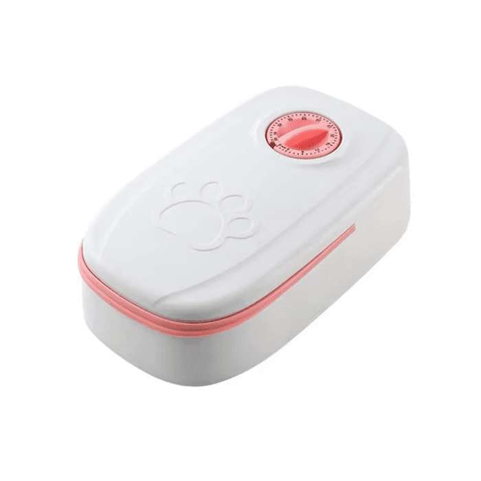 2 Meals Timed Automatic Dog Feeder Dual Bowls Smart Cat Food Dispenser Wet Dry Pet Food Dispenser Pet Feeder Cat Accessories