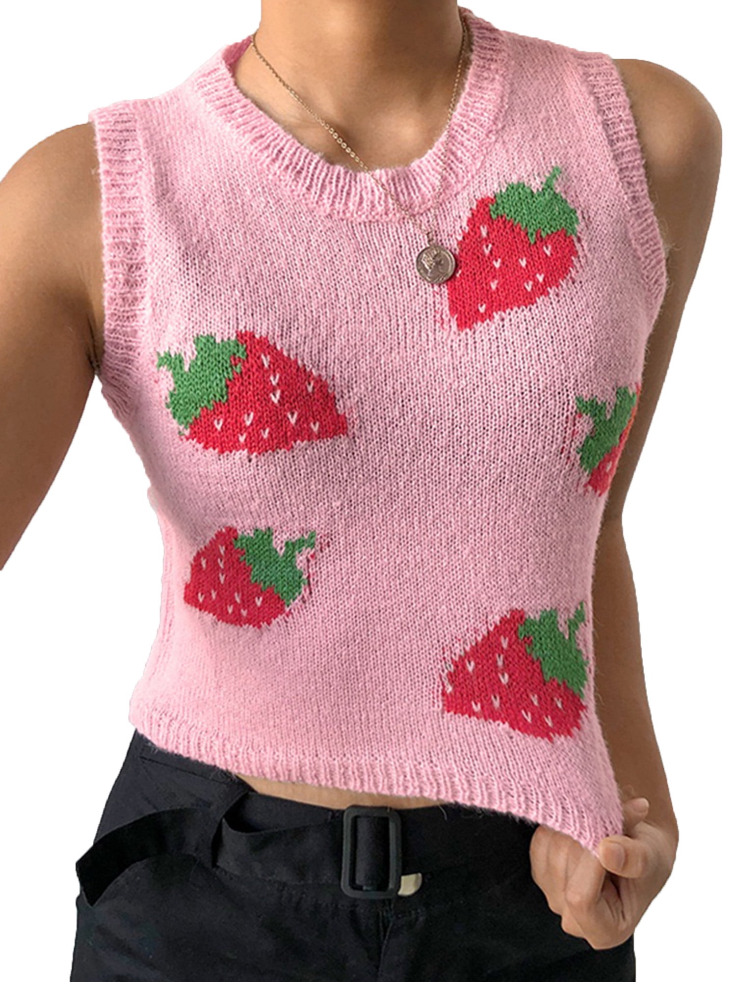 Bowanadacles Women Sweater Vest Cute 