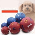 thumbnail image 2 of Dog Treat Dispenser Ball Slow Feeding Interactive Puzzle Dog Toy Adjustable Chewing Puppy Puzzle Ball Toy Teeth Training Ball for Pet[Blue M 11cm/4.3in Diameter], 2 of 8