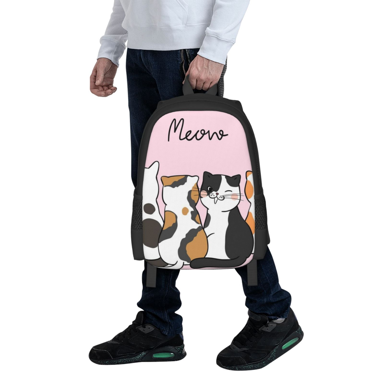Ratiio Cute Cats Backpack for Men and Women - Durable 600D Oxford Cloth -Large Capacity, Water-Resistant School, Travel, and Hiking Bag