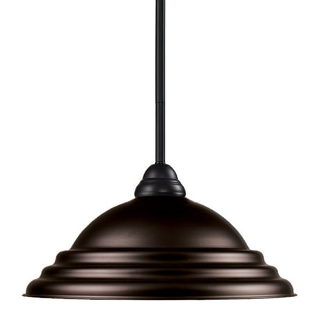 

Pendants 1 Light With Bronze Finish Steel Material Medium Base Bulb 16 inch 100 Watts