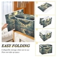 thumbnail image 2 of Yayeee Collapsible Storage Bin with Lid Fabric Closet Decorative Basket with Handles, Whale and Moon, 2 of 7
