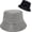 Black a, variant on Shiny Metallic Bucket Hat Reversible Beach Fisherman Hats for Women Men