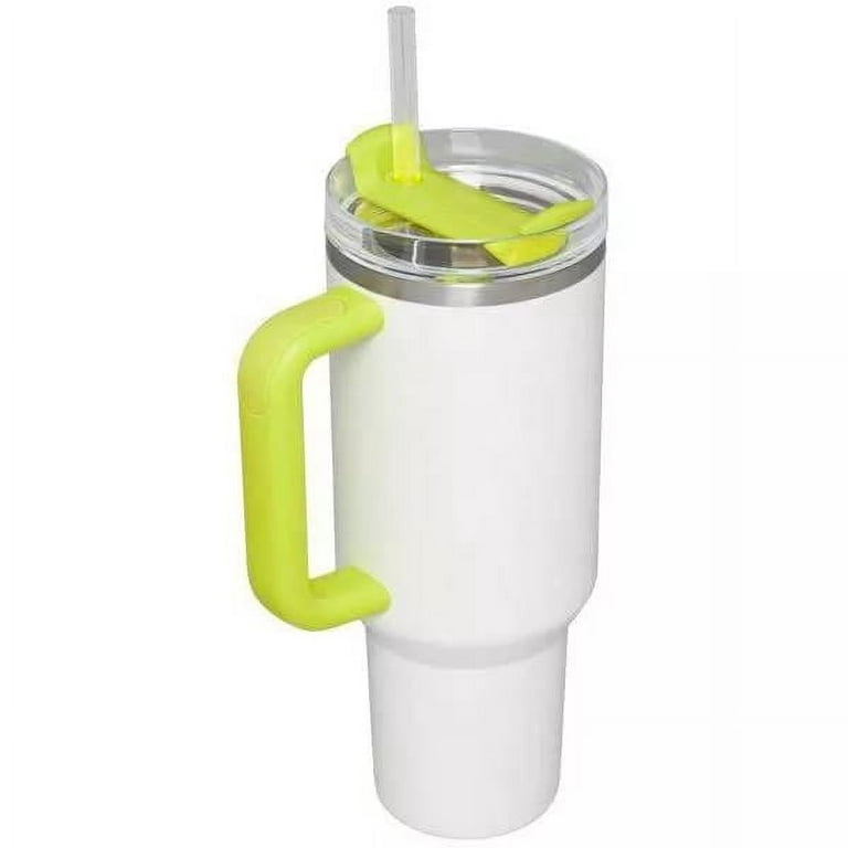 Stanley 40 oz Stainless Steel H2.0 FlowState Quencher Tumbler- FROST/  ELECTRIC YELLOW 