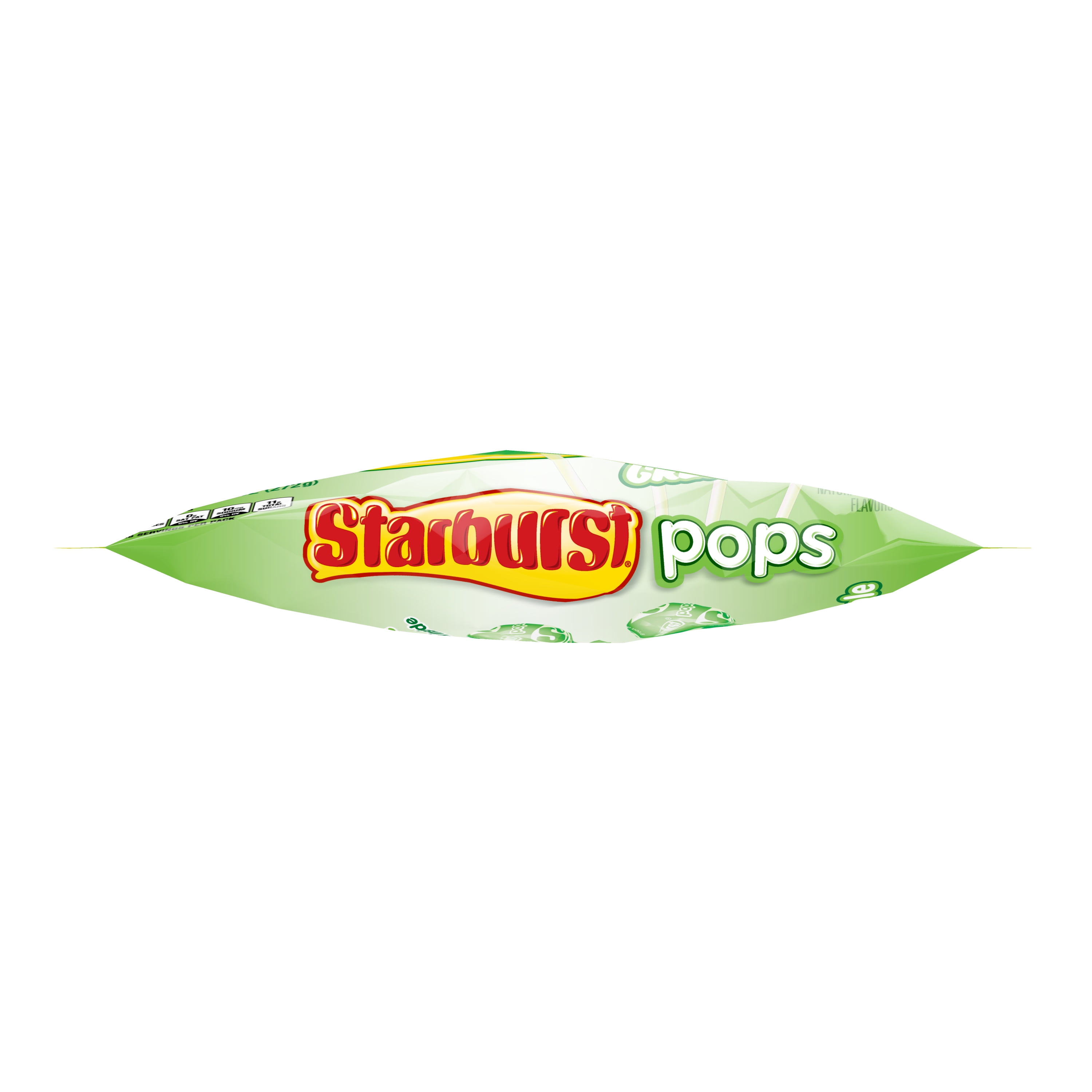 STARBURST Filled Green Apple Lollipops Halloween Hard Party Candy Suckers  9.6 oz. Lay Down Bag