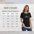 thumbnail image 2 of SHIBEVER T Shirts for Womens Tops Colorblock Summer Clothes Short Sleeve Trendy Crew Neck Blouses Ladies Clothing Pullover Black L, 2 of 7