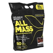 ALLMAX Sport, All Mass, Advanced Muscle Gainer, Chocolate, 5 lbs, 2.27 kg (80 oz)