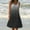 Black #1, variant on Sun Dresses for Women , Womens Summer Sleeveless Crewneck Swing Sundress Fit & Gradient Print Sleeveless Party Beach Dress Leisure Dress White