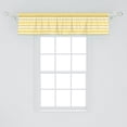 thumbnail image 2 of Ambesonne Yellow Chevron Window Valance, Old Sharp Motif, 54" X 12", Earth Yellow White, 2 of 3