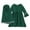 Green, variant on KAUOD Toddler Baby Girls Prayer Dress Cute Muslim Clothes for Toddler Kids Long Sleeve Abaya with Hijab 2 Piece Set