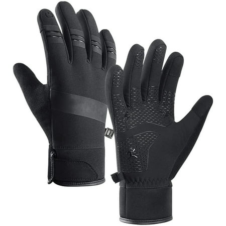 Winter Thermal Gloves Waterproof Windproof Touch Screen Gloves For Men Women Cold Weather Cycling Hiking Running - M
