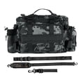 thumbnail image 3 of guohui Case Tackle Bag Storage Organizer Waterproof Shoulder Strap Rod Holder Reel Gear Gray, 3 of 8