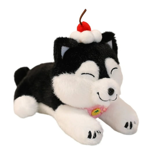 NAOJIE 8" Husky Stuffed Animal Plush Pillow,Huskies Anime Body Pillow,Kawaii Stuff Animal Plush Toy,Big Plushie Stuffed Dog Giant Plush Throw Pillow Birthday Christmas Gifts(Pink)