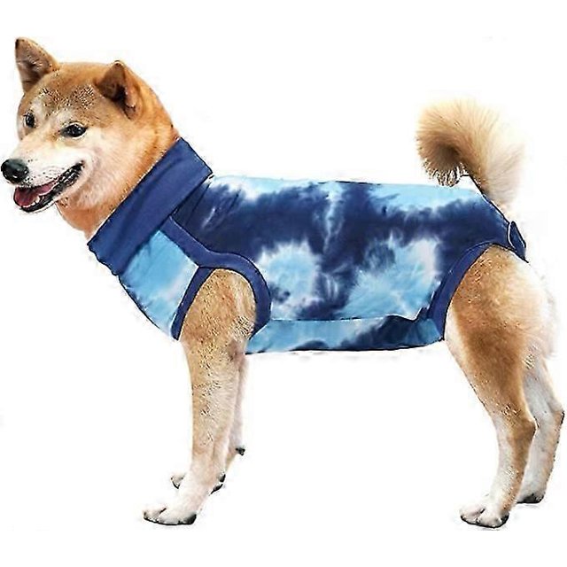 Chemise de Récupération pour Animaux de Compagnie Robe Chirurgicale pour Chiens Remplacement Collier Électronique Cône Protège Plaie Abdominale - Haoyijia