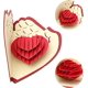thumbnail image 2 of Tarjeta de felicitación plegable 3D emergente, romántica tarjeta de cumpleaños para esposa, marido, novia, madre, tarjetas para boda, Navidad, día de San Valentín, día de la madre (corazón) JM  JM, 2 of 5