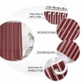 thumbnail image 6 of Abstract Red,Waterproof Fabric Shower Curtain,Contemporary Minimalist Gradual Lines Waterproof Fabric Shower Curtain for Bathroom Curtains Bathtubs Hotel Shower Curtains with 12 Hooks Small 36x78in, 6 of 8