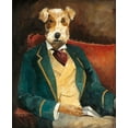 thumbnail image 2 of Tillmon, Avery 20x24 White Modern Wood Framed Museum Art Print Titled - Edgar Allen Paw, 2 of 4