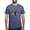 Heather Blue, variant on - Dinosaur Easter Eggs Mens Tri Blend T Shirt - Mens Tri-blend T-Shirt