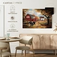 thumbnail image 5 of Elephant Stock Memories On The Farm Wall Art - Horizontal Canvas Wall Art - Living Room Wall Decor - Architecture Canvas - Red And Orange Decor By Ruane Manning - 24" x 16", 5 of 8