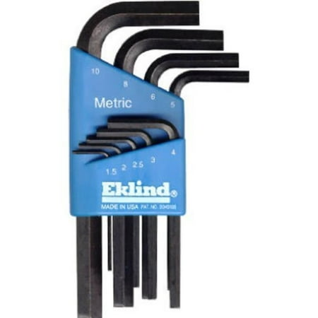 16 Mm Allen Wrench EKLIND 10509 Hex-L Key allen wrench - 9pc set Metric MM sizes 1.5-10 Short series, MADE IN AMERICA- High quality, Industrial Grade Professional Tools made in.., By Eklind Tool ()
